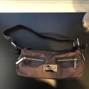 Versus Versace baguette vintage late 1990s/Y2K Brown Nylon